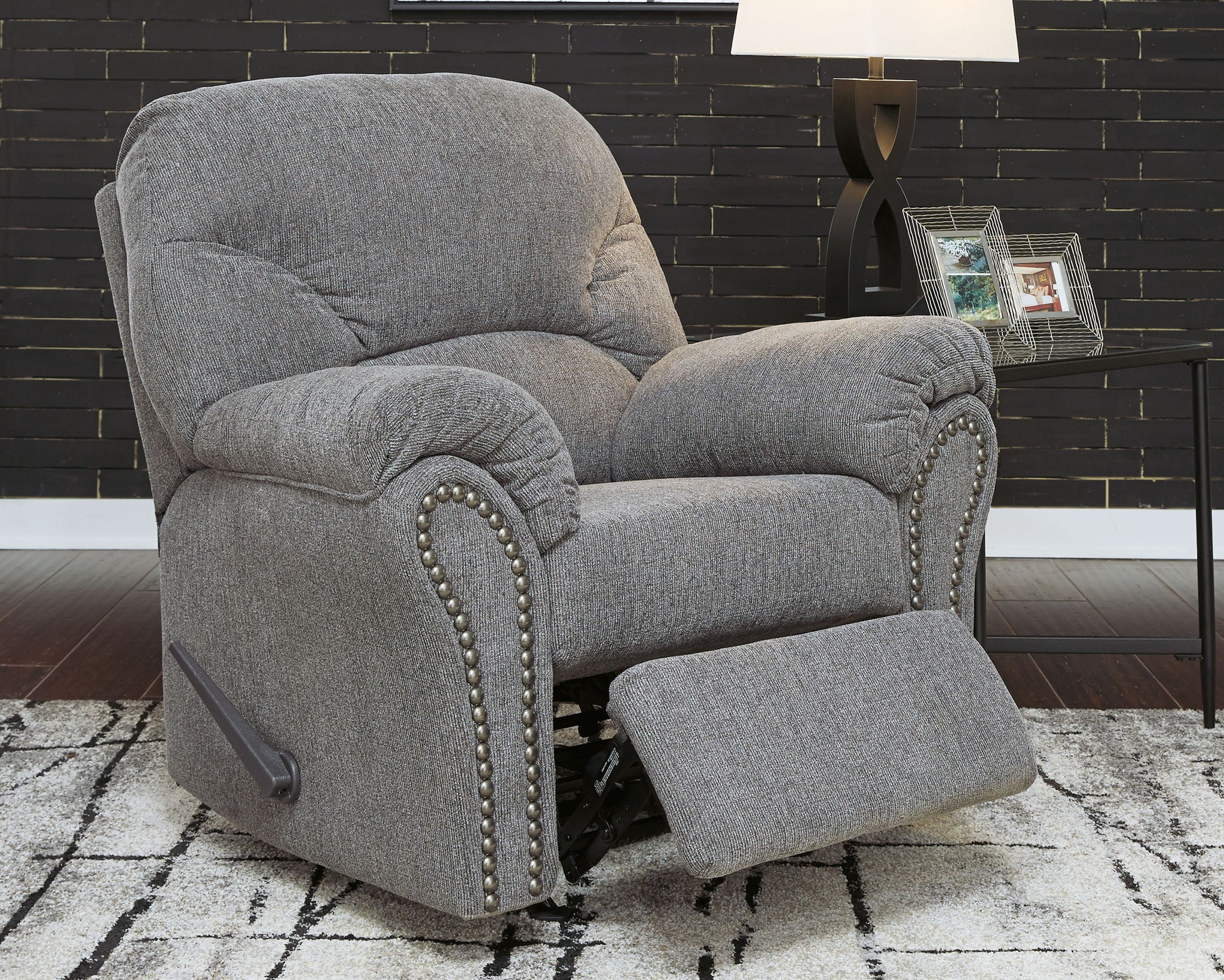 Allmaxx - Rocker Recliner - Pewter - Image 4