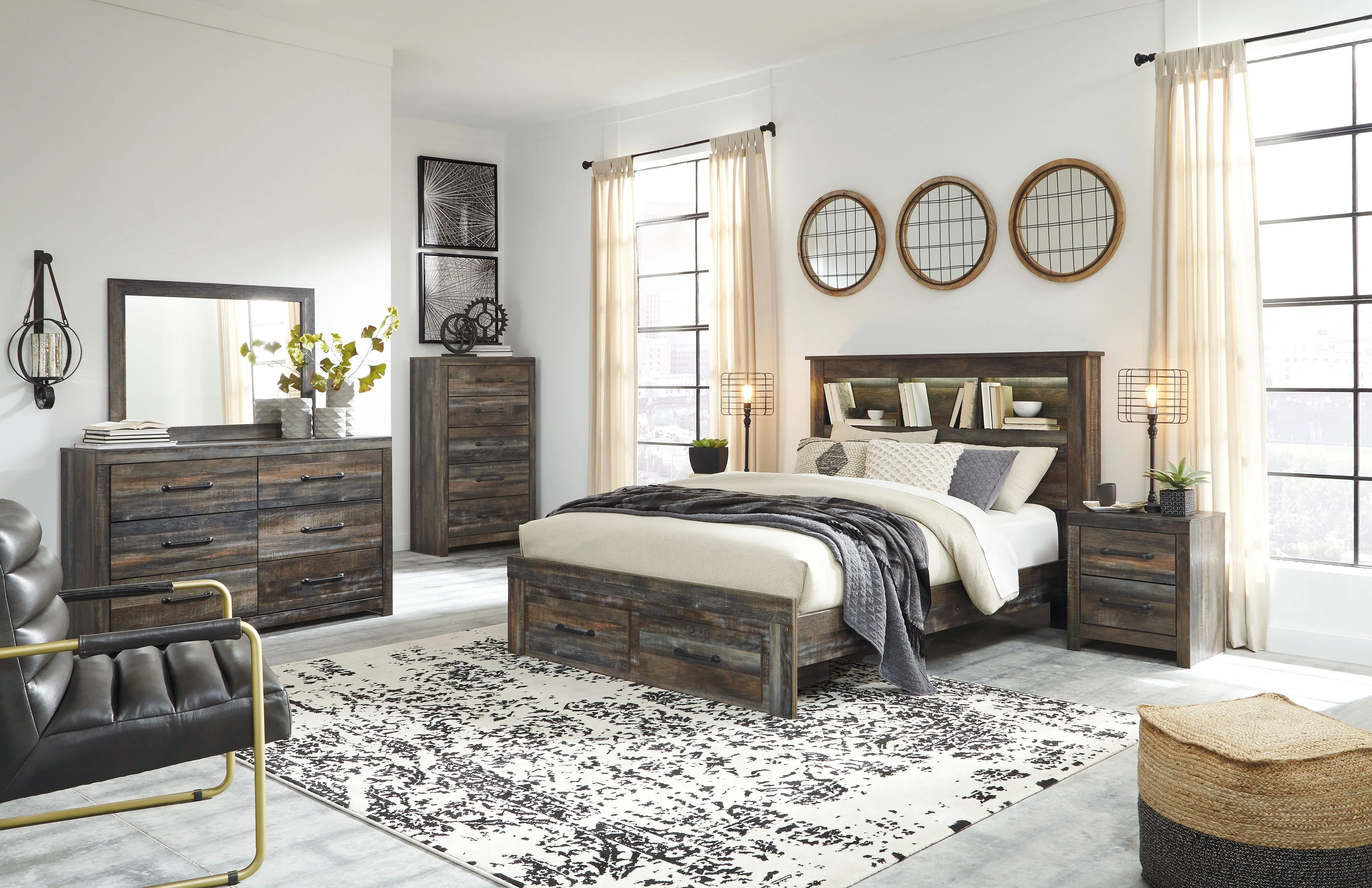 Drystan - Panel Bookcase Bed - Image 15