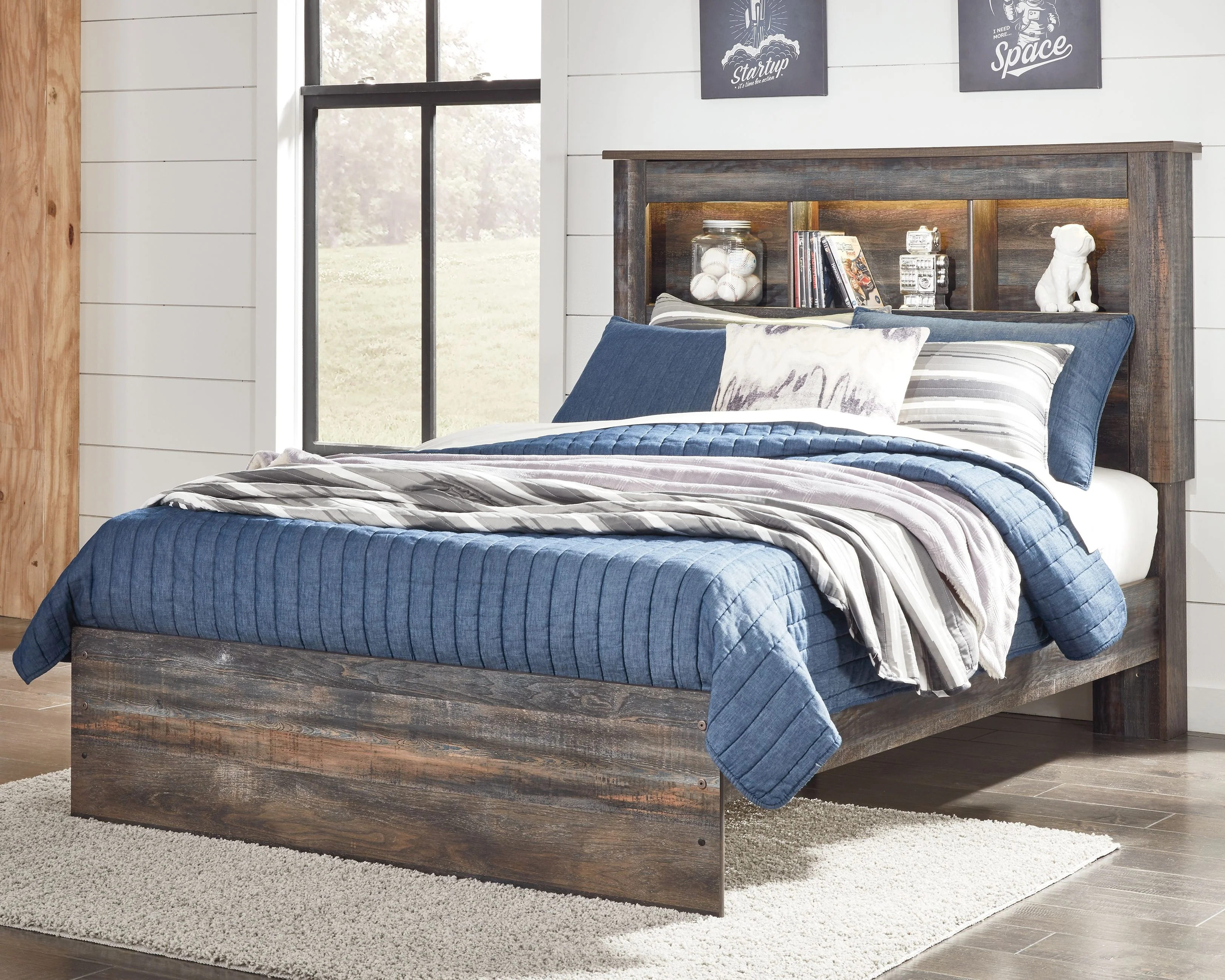 Drystan - Panel Bookcase Bed - Image 3