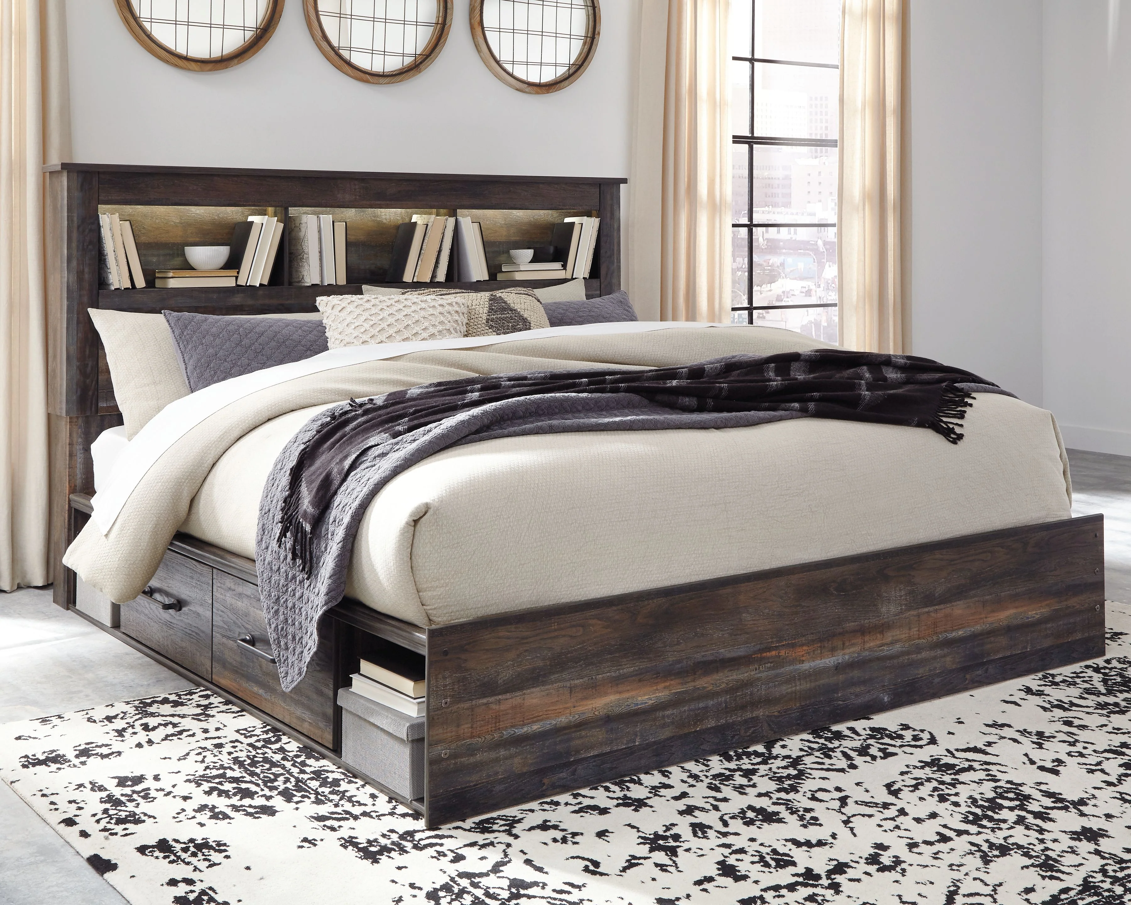 Drystan - Panel Bookcase Bed - Image 5