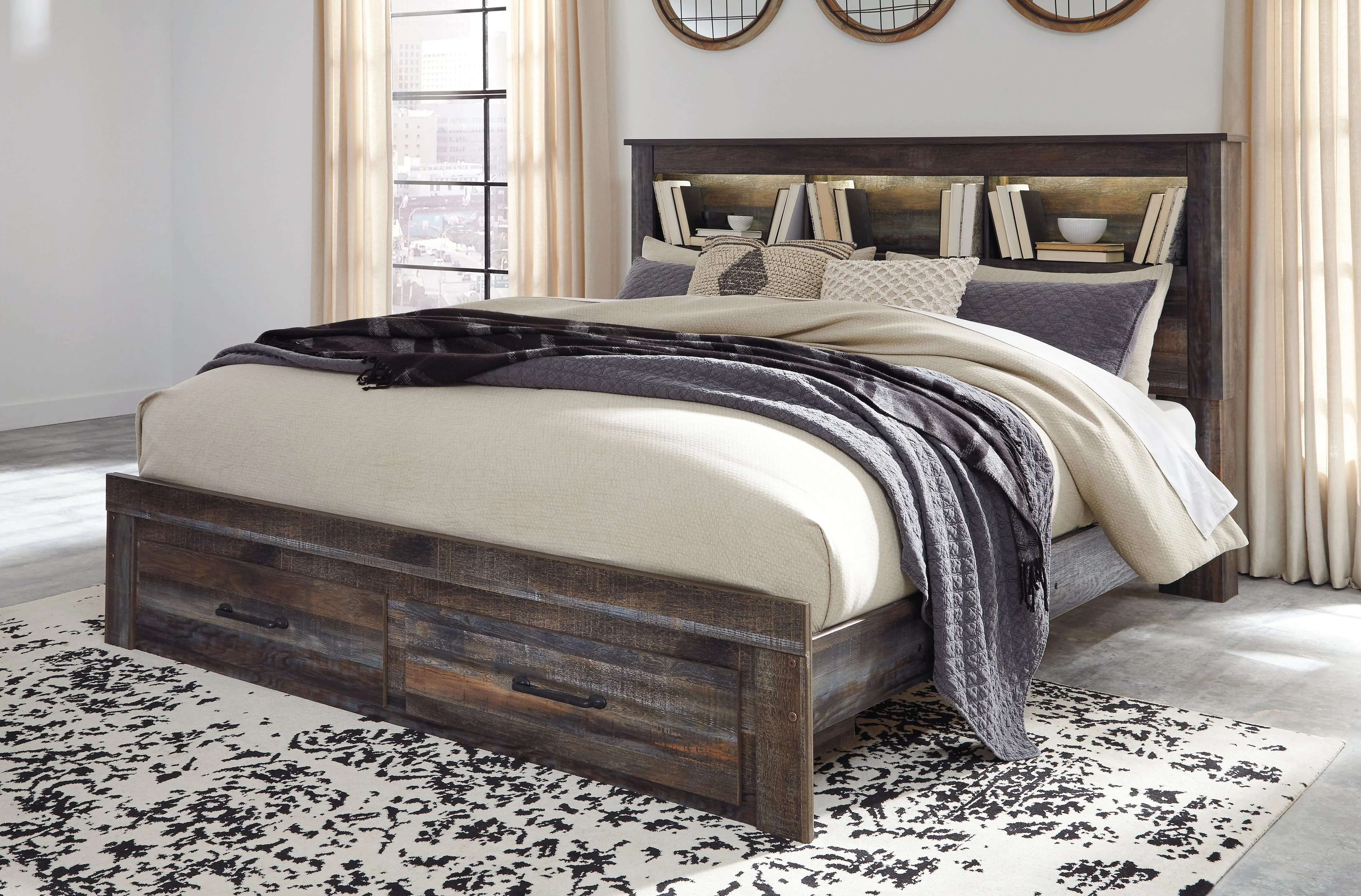 Drystan - Panel Bookcase Bed - Image 8