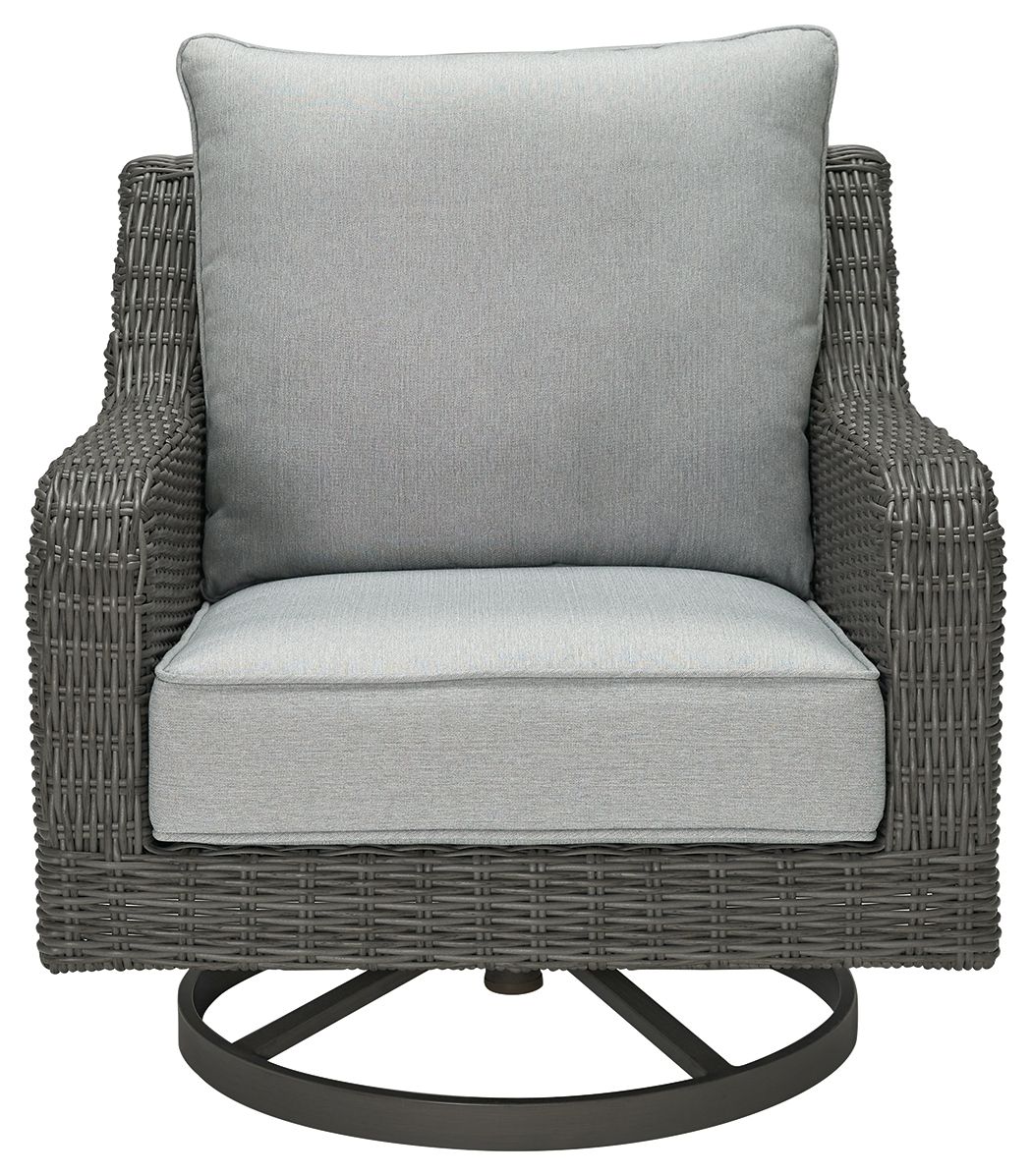 Elite Park - Swivel Lounge w/ Cushion - Gray - Image 3