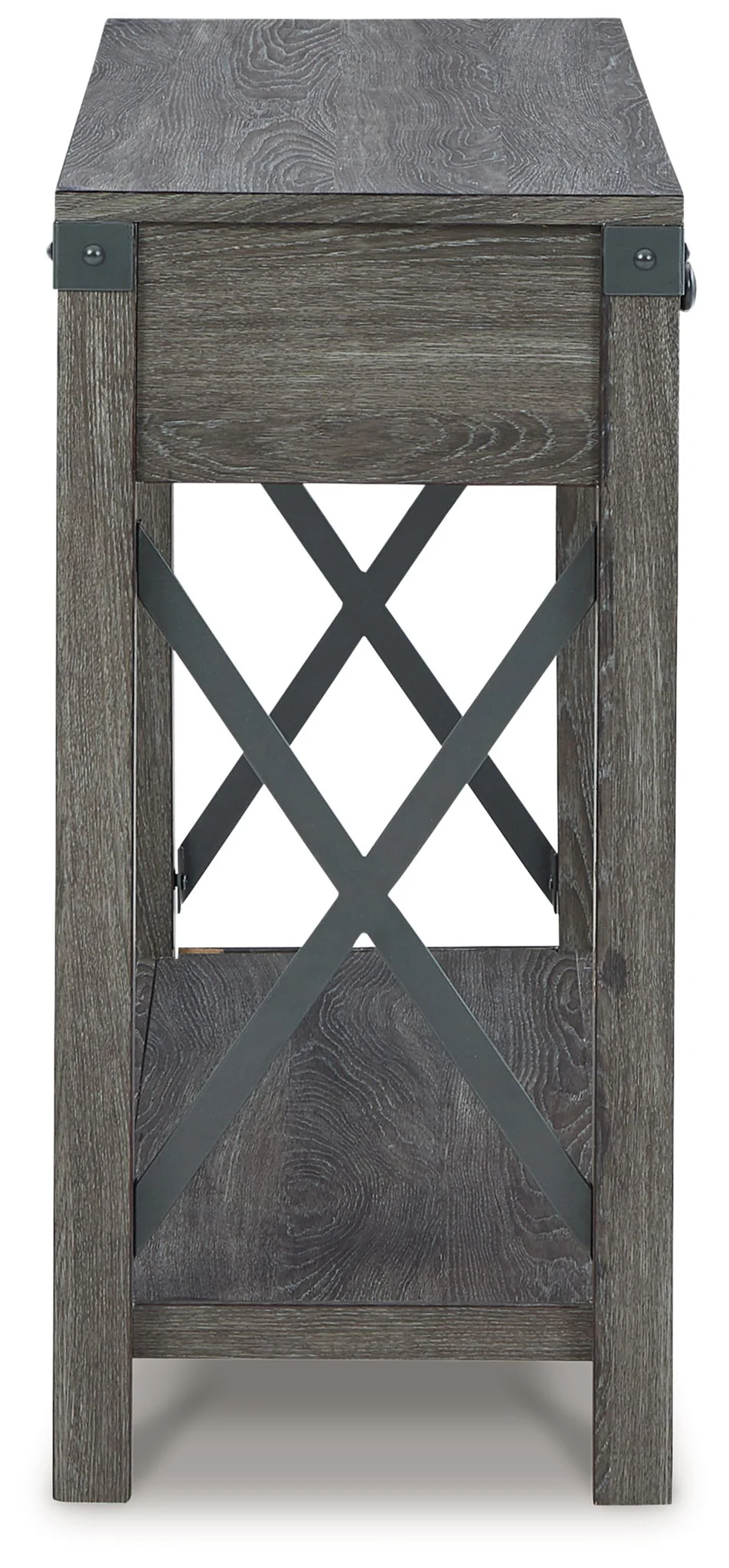 Freedan - Console Sofa Table - Grayish Brown - Image 4