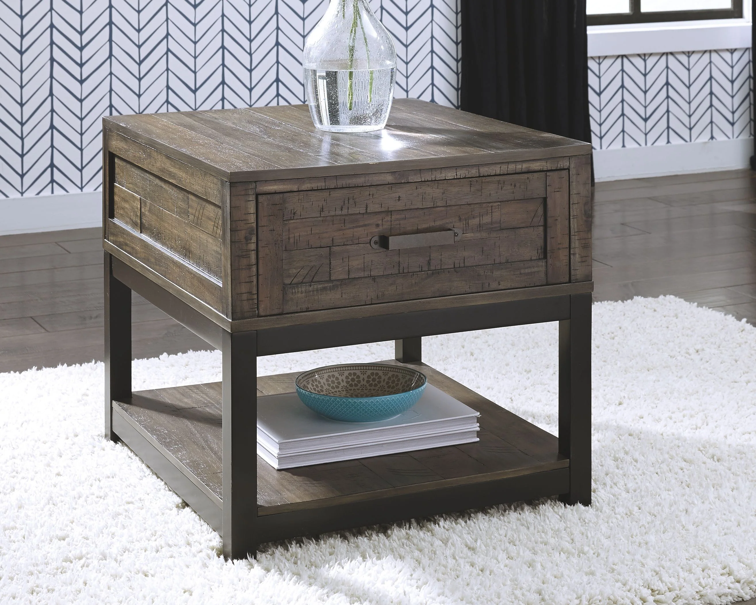 Johurst - Rectangular End Table - Grayish Brown - Image 3