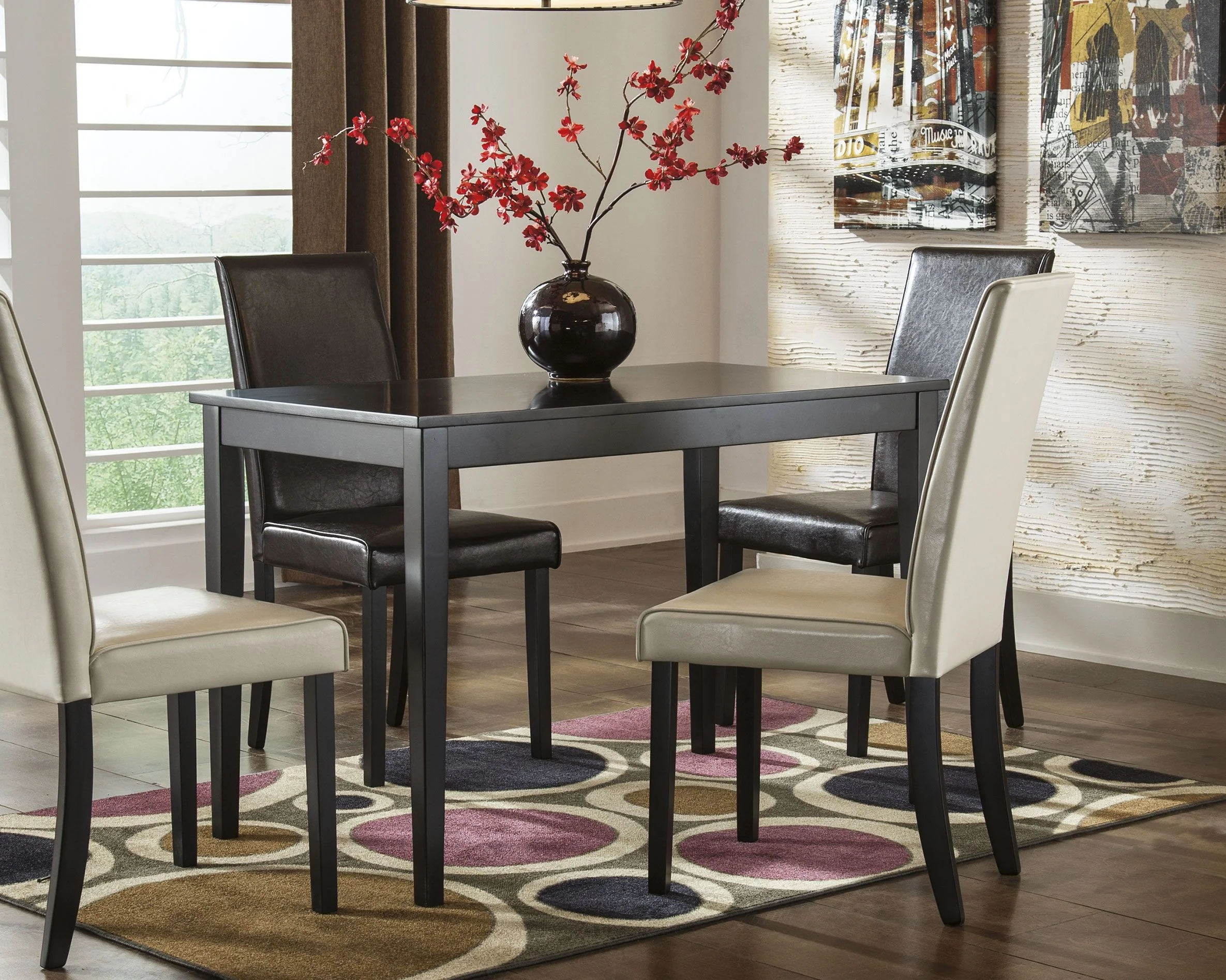 Kimonte - Rectangular Dining Room Table - Dark Brown - Image 3