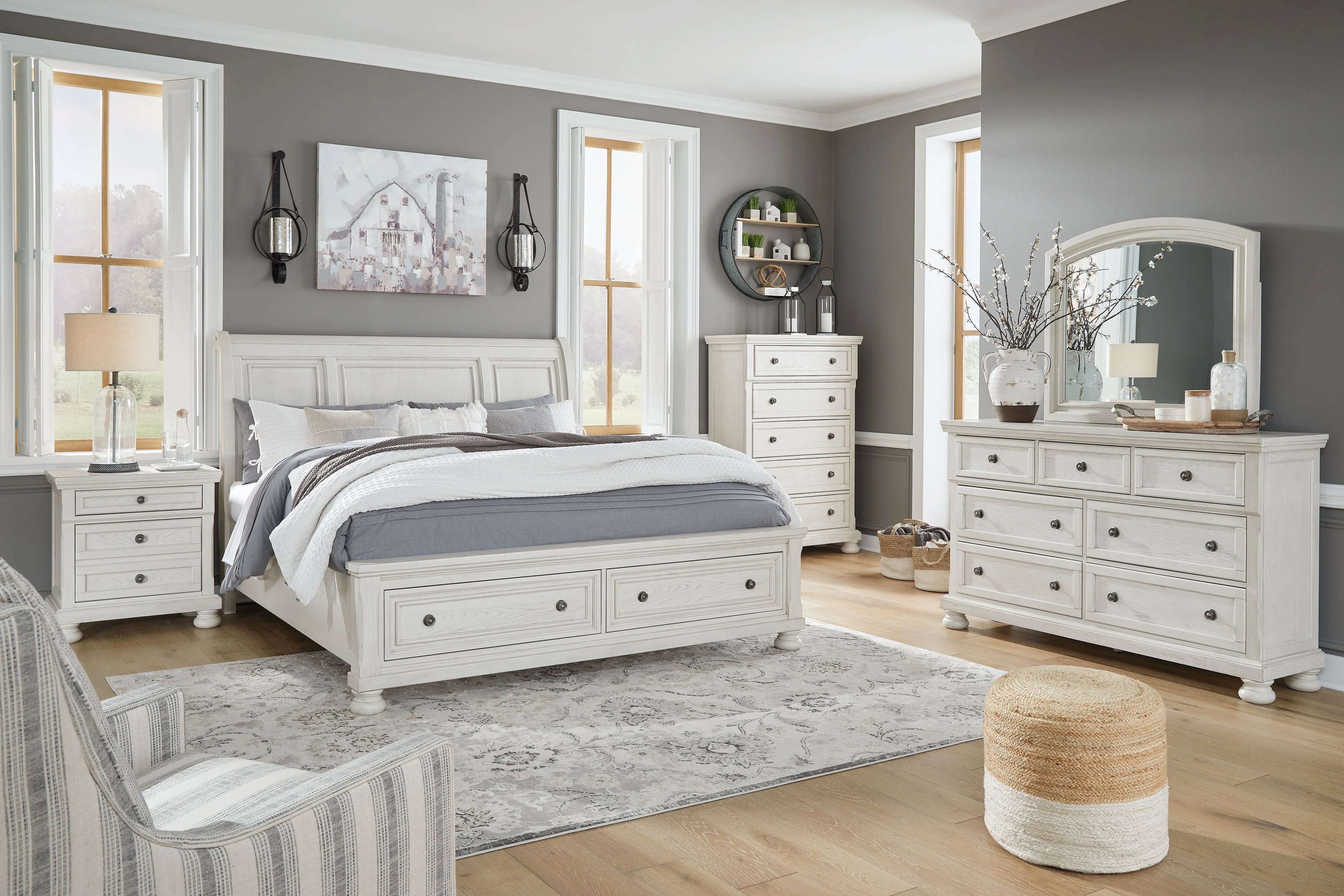 Robbinsdale - Sleigh Bed - Image 5