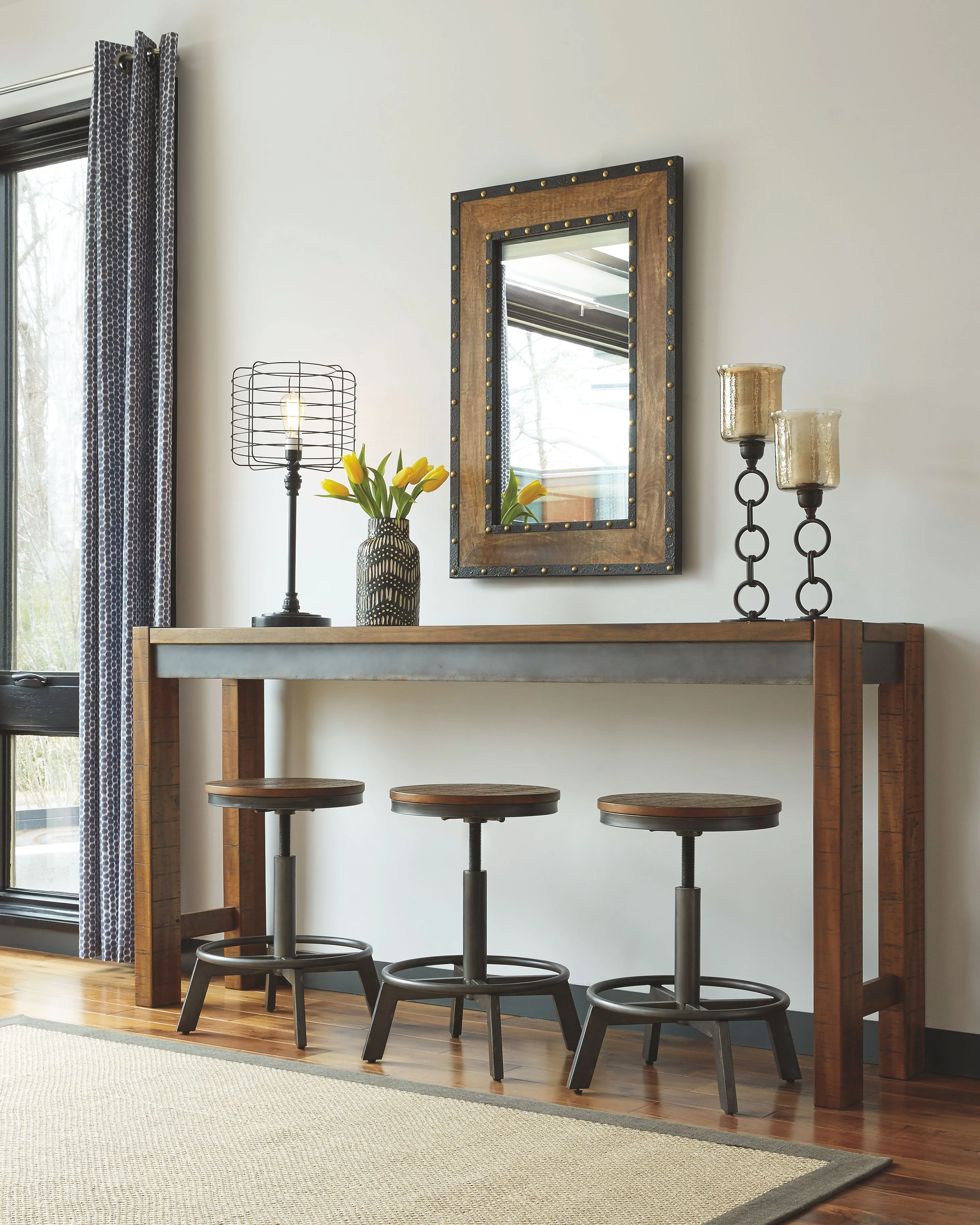 Torjin - Long Counter Table - Dark Brown - Image 4